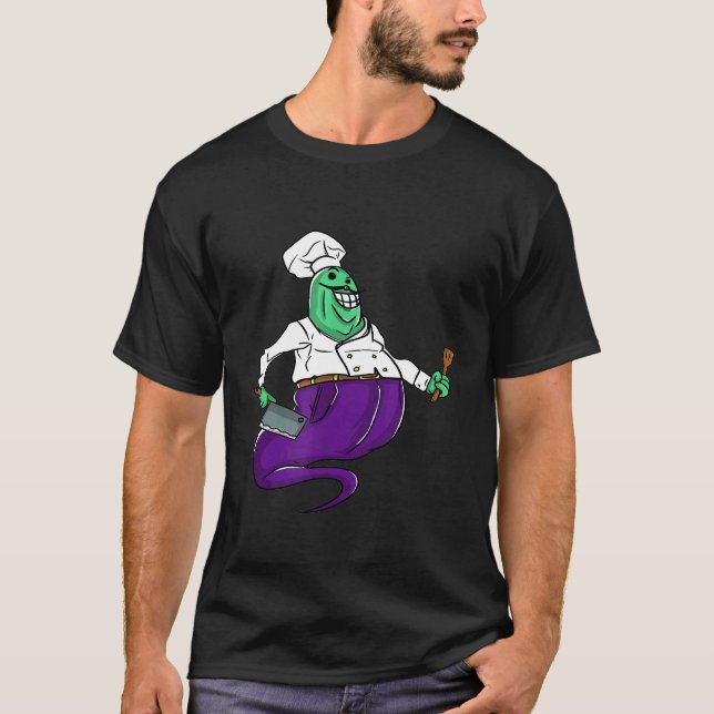 Chef Culinary Ghost Cook Baker Kärlek T Shirt (Framsida)