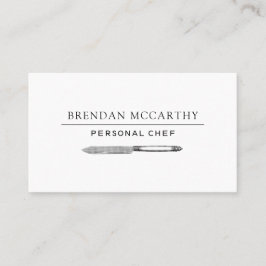 Chef Cutlery Logotyp Chef Services Visitkort