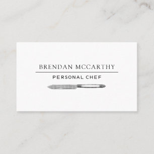 Chef Cutlery Logotyp Chef Services Visitkort