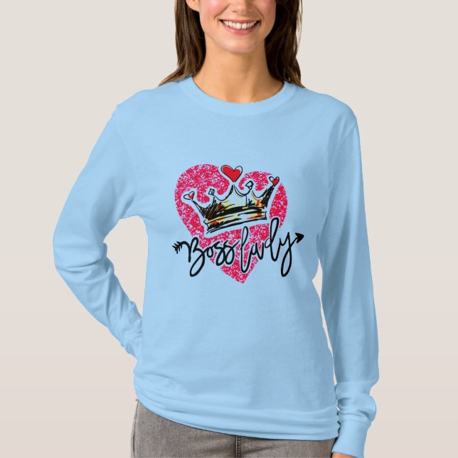 Chef Dam Långärmad T Shirt (Framsida)