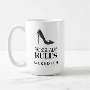 Chef Dam Regler Stiletto Logotyp Personlig Kaffemugg