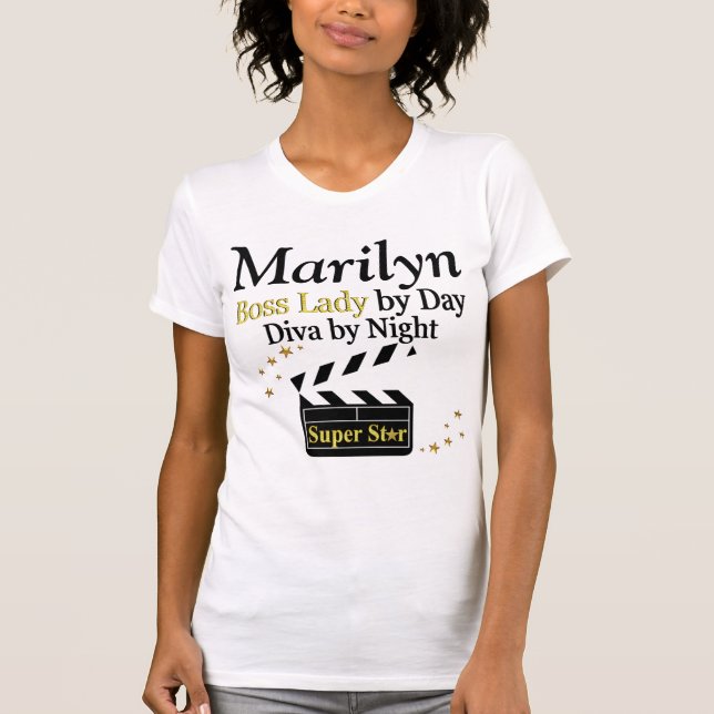 CHEF DAM TOPPEN STAR PERSONLIG T SHIRT (Framsida)