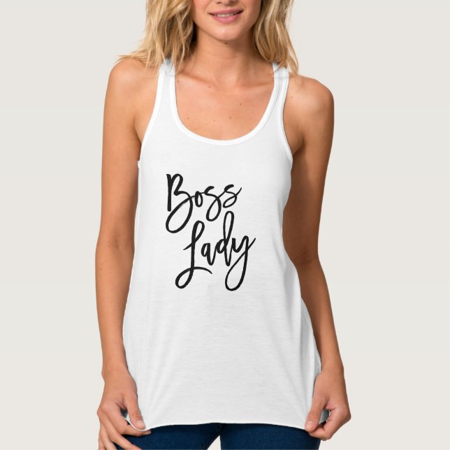 Chef Dam Trendig Lettering Linne Med Racerback (Framsida)