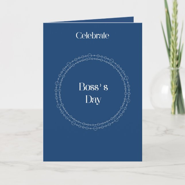 Chef Day Card in Blue with Circle Tack Kort (Framsida)