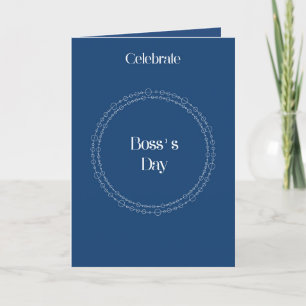 Chef Day Card in Blue with Circle Tack Kort