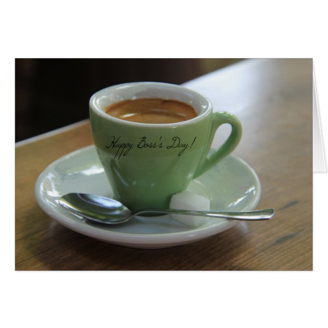 Chef Day Coffee Card Hälsningskort (Framsidan Horizontal)