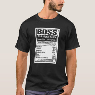 Chef Day Nutritional Facts Fantastisk Chef Underba T Shirt