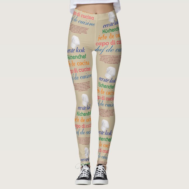 chef de cuisine leggings (Framsida)