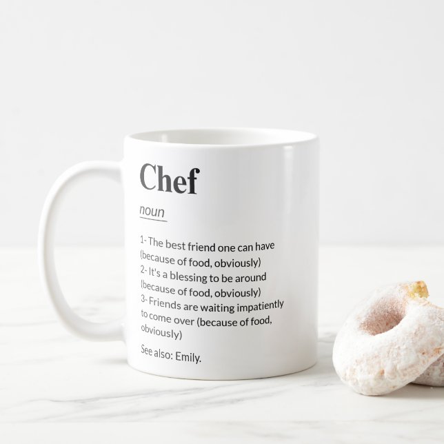 Chef Definition Funny Cooking Specialist Kaffemugg (Med munk)