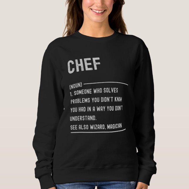 Chef Definition Shirts Funny Job Title T Shirt (Framsida)