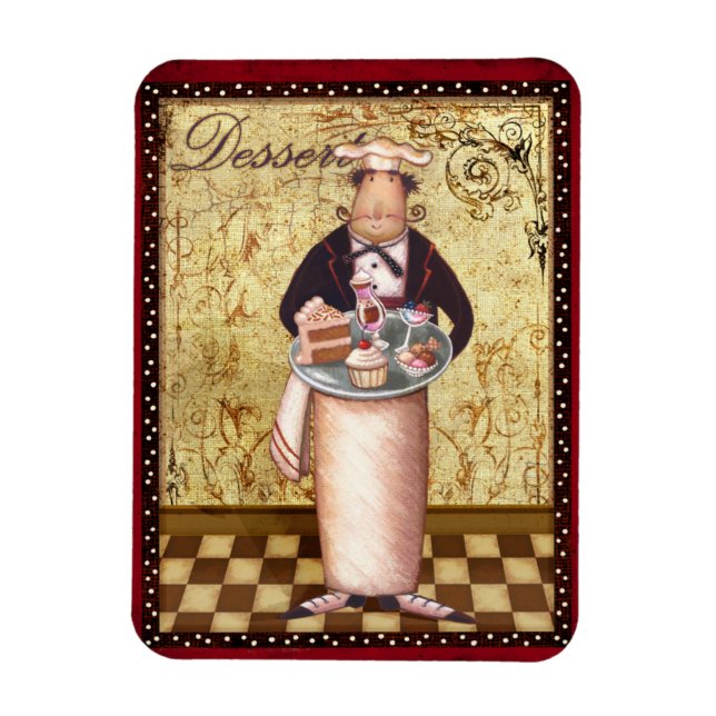 Chef Dessert Magnet (Vertikal)