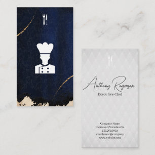 Chef Dinnerware-Logotyp Visitkort