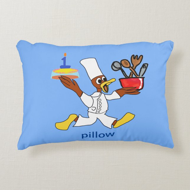 Chef Ducky Kazoo accent Pillow Prydnadskudde (Framsidan)