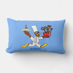 Chef Ducky Kazoo Snälla, kasta inte bort Dekorativ Lumbarkudde