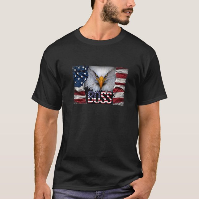 Chef Eagle American Örn Öga T Shirt (Framsida)