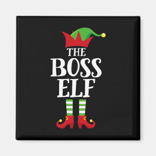 Chef Elf-familjens matchande julgrupp Elf Pajam Magnet