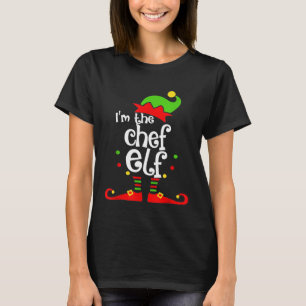 Chef Elf-juldräkt Mamma Pappa Julafton T-Shirt