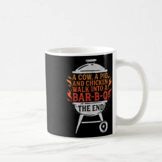 Chef en kon A Gris och en kyckling i Bbq Pub Kaffemugg