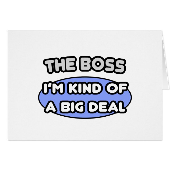 Chef...en stor affär hälsningskort (Framsidan Horizontal)