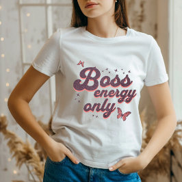 "Chef Energy Only" Girl chef Power T-Shirt