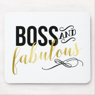 Chef & Fabulous   Guld & Black Typography Musmatta