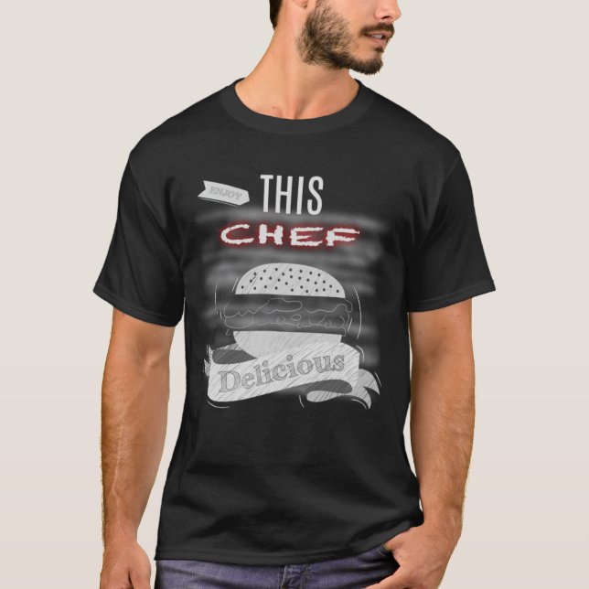 CHEF-födelsedagsfesten rolig T Shirt (Framsida)