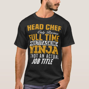 Chef födelsedagskalkaren lustig kulinarie t shirt