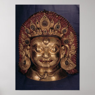 Chef för Bhairava, slutet av 1700-talet Poster