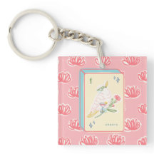 Chef för Bird Bam Mahjong Acrylic Keychain