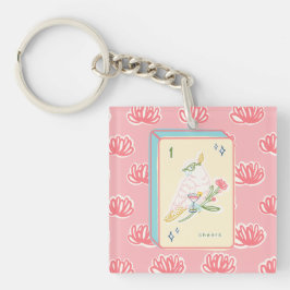 Chef för Bird Bam Mahjong Acrylic Keychain