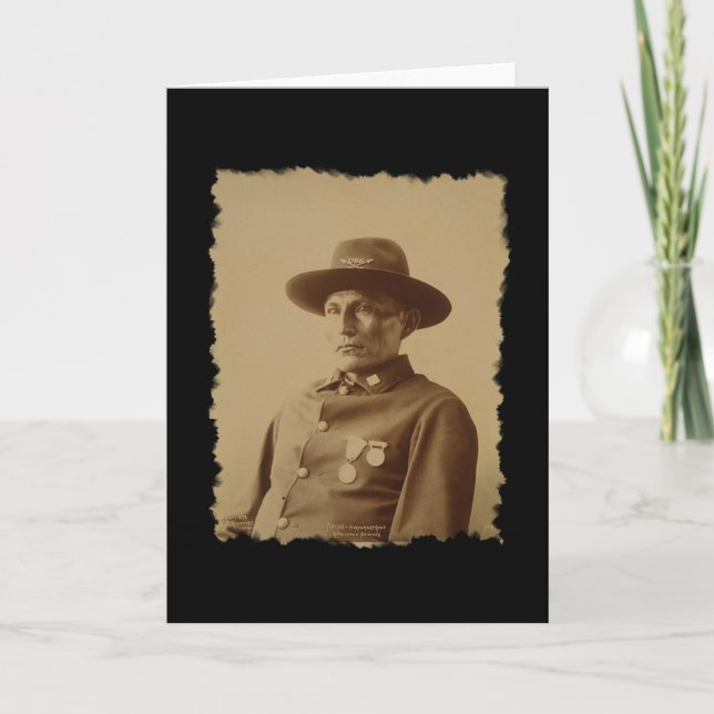 Chef för Chiricahua Apache Tribe 1898-kortet Kort (Framsida)