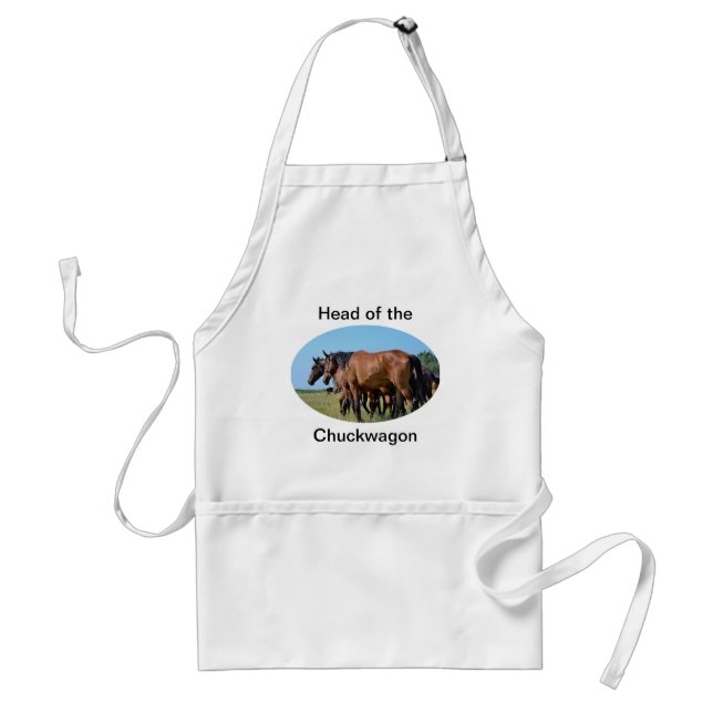Chef för Chuckwagon Horse Apron Förkläde (Framsidan)