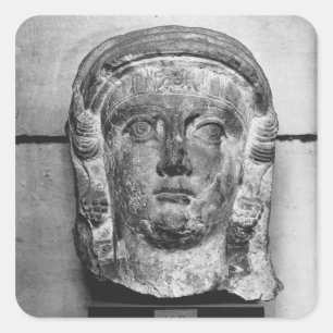 Chef för dam från Palmyra, mitten av 2000-talet AD Fyrkantigt Klistermärke