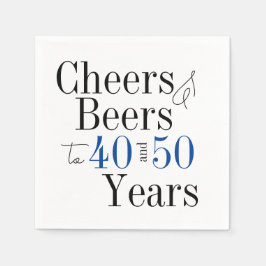 Chef för den gemensamma Födelsedagsfesten och Öl B Pappersservett