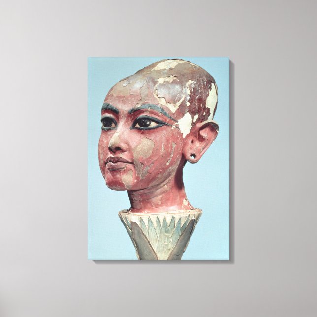 Chef för det framväxande barnet kung Tutankhamun Canvastryck (Framsida)