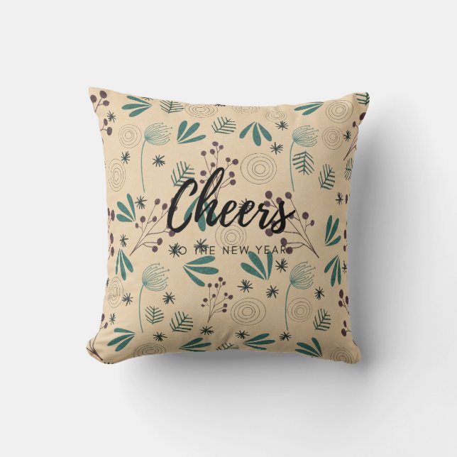 Chef för det nya året Dekorativ kudde (Framsida)