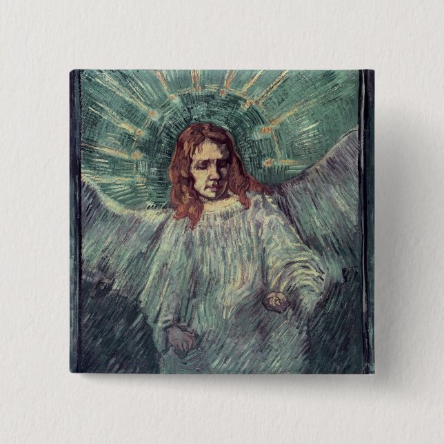 Chef för en ängel, efter Rembrandt, 1889 Knapp (Framsida)