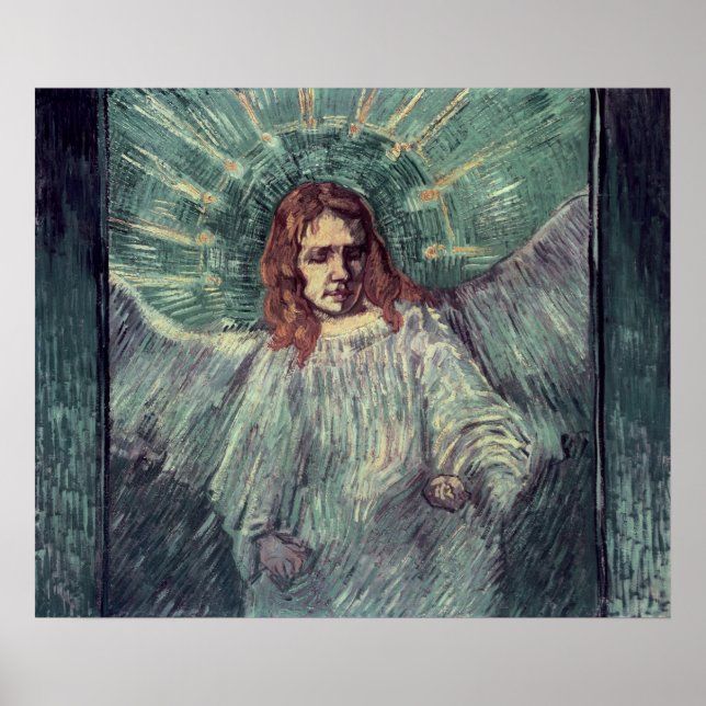 Chef för en ängel, efter Rembrandt, 1889 Poster (Framsidan)