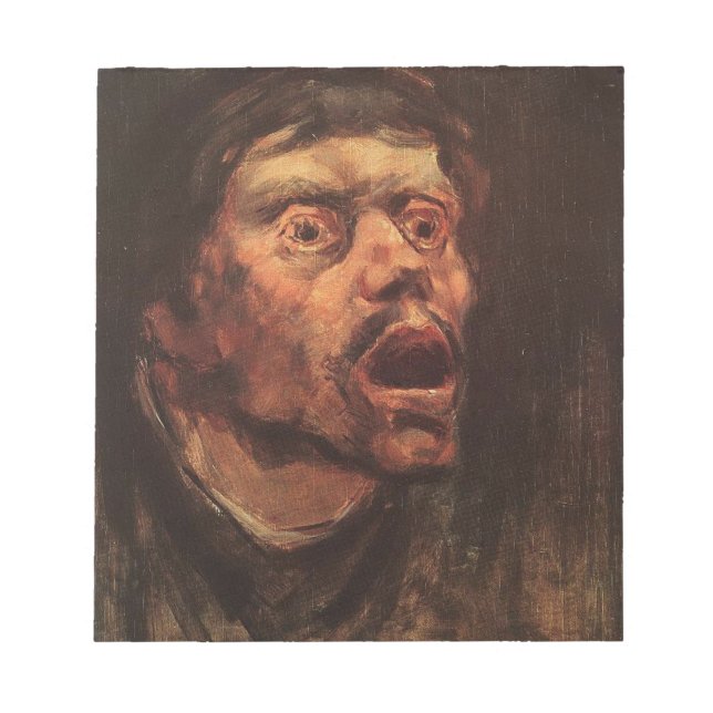 Chef för en Arg man (sorg och lidande) Anteckningsblock (Framsida)