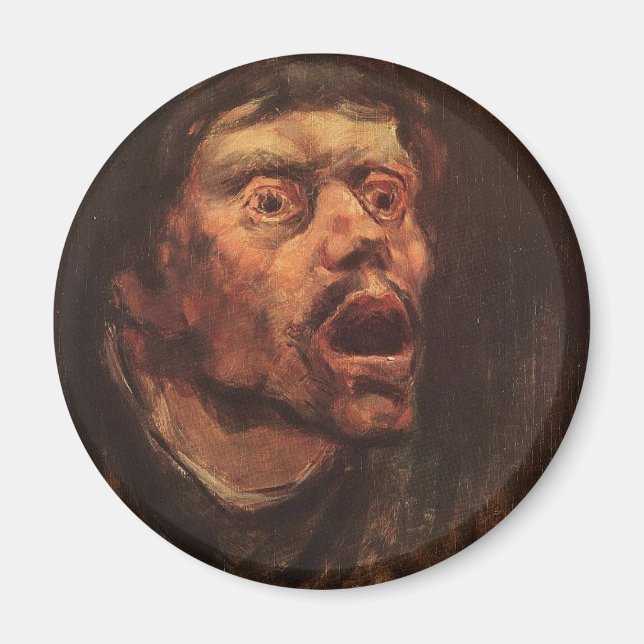 Chef för en Arg man (sorg och lidande) Magnet (Framsidan)