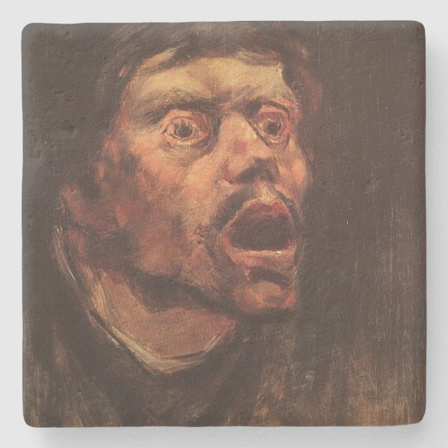 Chef för en Arg man (sorg och lidande) Stenunderlägg (Framsidan)