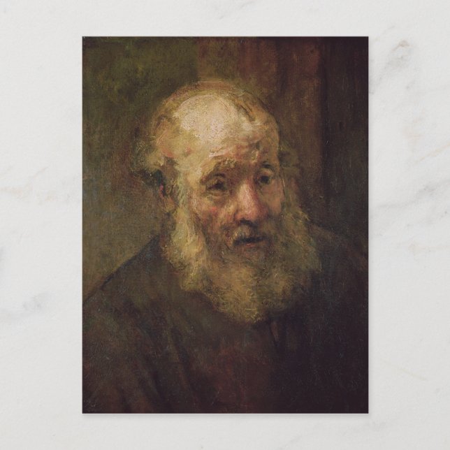 Chef för en gammal man, 1650 vykort (Framsida)