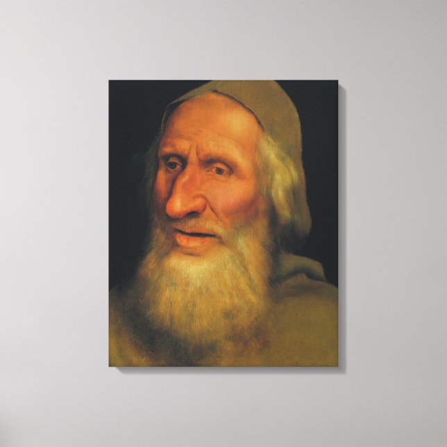Chef för en gammal man (av Quentin Metsys) Canvastryck (Framsida)