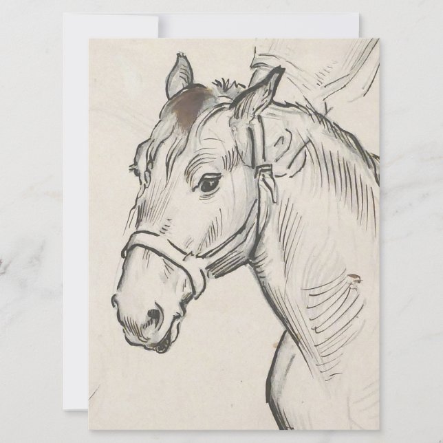 Chef för en häst (av Alfred Dehodencq) Kort (Framsida)