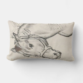 Chef för en häst (av Alfred Dehodencq) Lumbarkudde