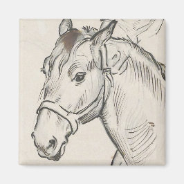 Chef för en häst (av Alfred Dehodencq) Magnet