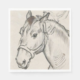 Chef för en häst (av Alfred Dehodencq) Pappersservett