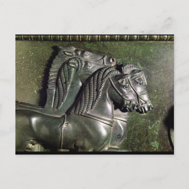 Chef för en häst från en quadriga vykort (Framsida)