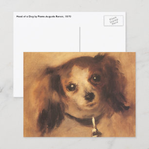Chef för en Hund av Pierre Renoir, Vintage Fine Ar Vykort