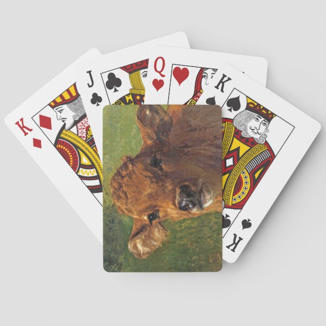 Chef för en kalv (av Rosa Bonheur) Casinokort (Baksidan)